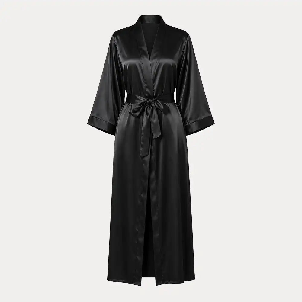 La Joie short satin luxury gown