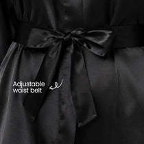 La Joie short satin luxury gown
