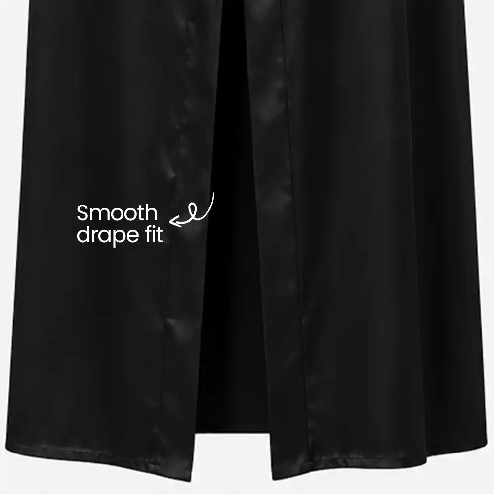 La Joie short satin luxury gown