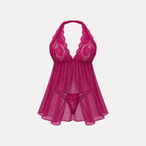 Lace Nightgown purple, black